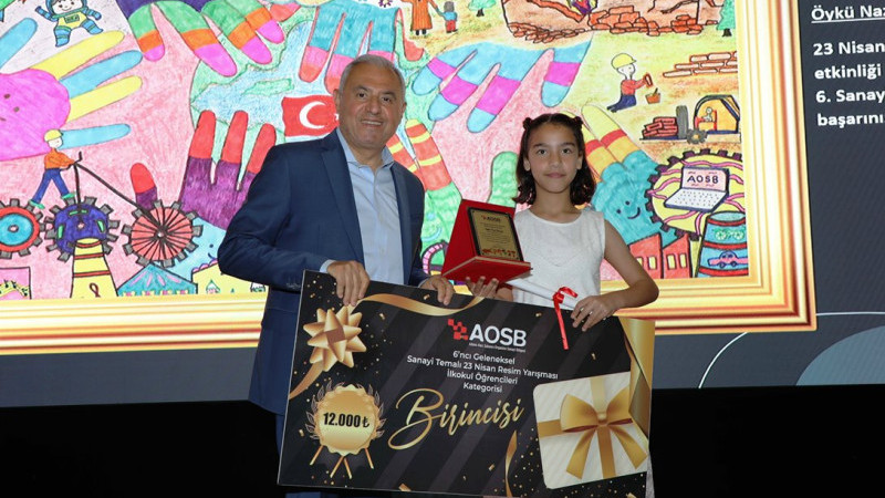  6. AOSB 'Sanayi Temalı Resim Yarışması' sonuçlandı