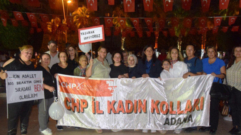 CHP’li kadınlardan  ‘Şiddet’e protesto